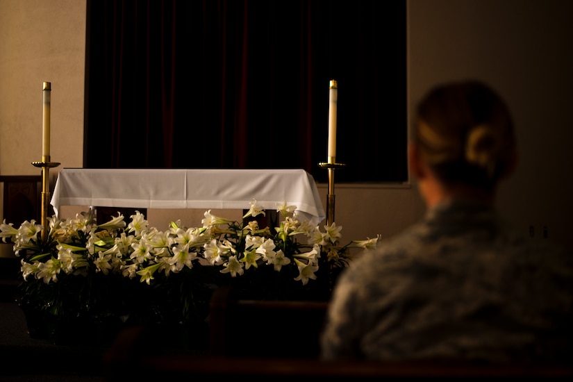 "For many people, spirituality is purpose, not necessarily religion." -Capt. Aaron Reynolds, a Joint Base Andrews chaplain. (U.S. Air Force photo/ Airman 1st Class J.D. Maidens)