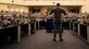 Chief Master Sgt. of the Air Force James Cody speaks at the Air Force District of Washington’s First Sergeant’s Symposium, April 9, 2015, on Joint Base Andrews, Md. Approximately 130 first sergeants attended the course.  (U.S. Air Force photo/Senior Airman Mariah Haddenham)