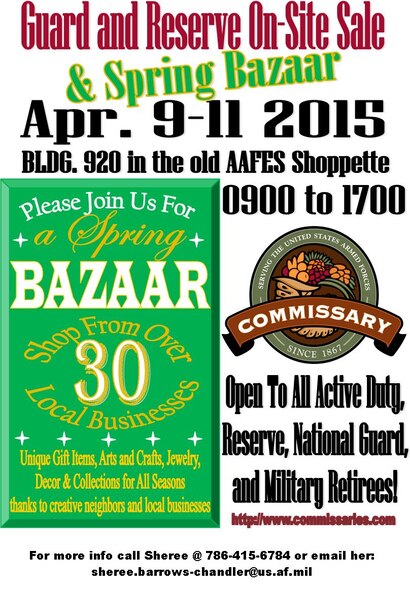 Case lot sale and spring bazaar returns (U.S. Air Force graphic)
