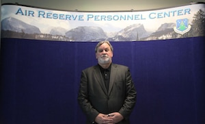 Andrew Hamilton, Air Reserve Personnel Center human resource specialist, will be awarded an annual Rocky Mountain Eagle Award for Outstanding Customer Service during a ceremony to be held in conjunction with the Colorado Federal Executive Board Professional Development Seminar May 5, 2015, in Denver. Nominations for the Rocky Mountain Eagle Awards are selected from all civilian, military and postal agencies and are open to federal employees within the State of Colorado at all grades of service from entry level through senior executive service. (U.S. Air Force photo/Tech. Sgt. Rob Hazelett)