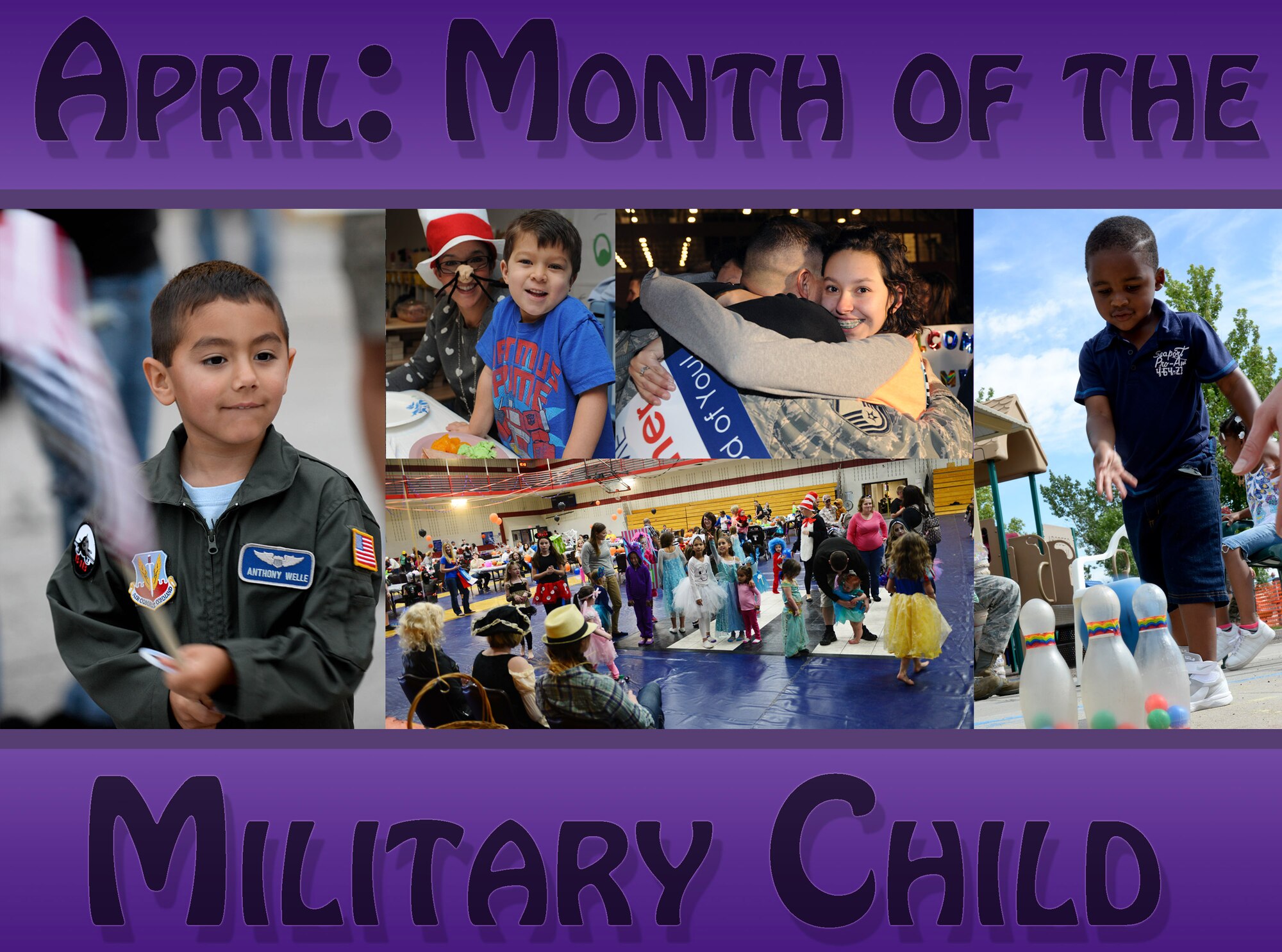 April has been designated as the Month of the Military Child by the Department of Defense in an effort to recognize the contributions of military children. In observance of the awareness month, Ellsworth will be celebrating with events held by various units in from the 28th Mission Support Group. (U.S. Air Force graphic by Airman 1st Class Rebecca Imwalle/Released)