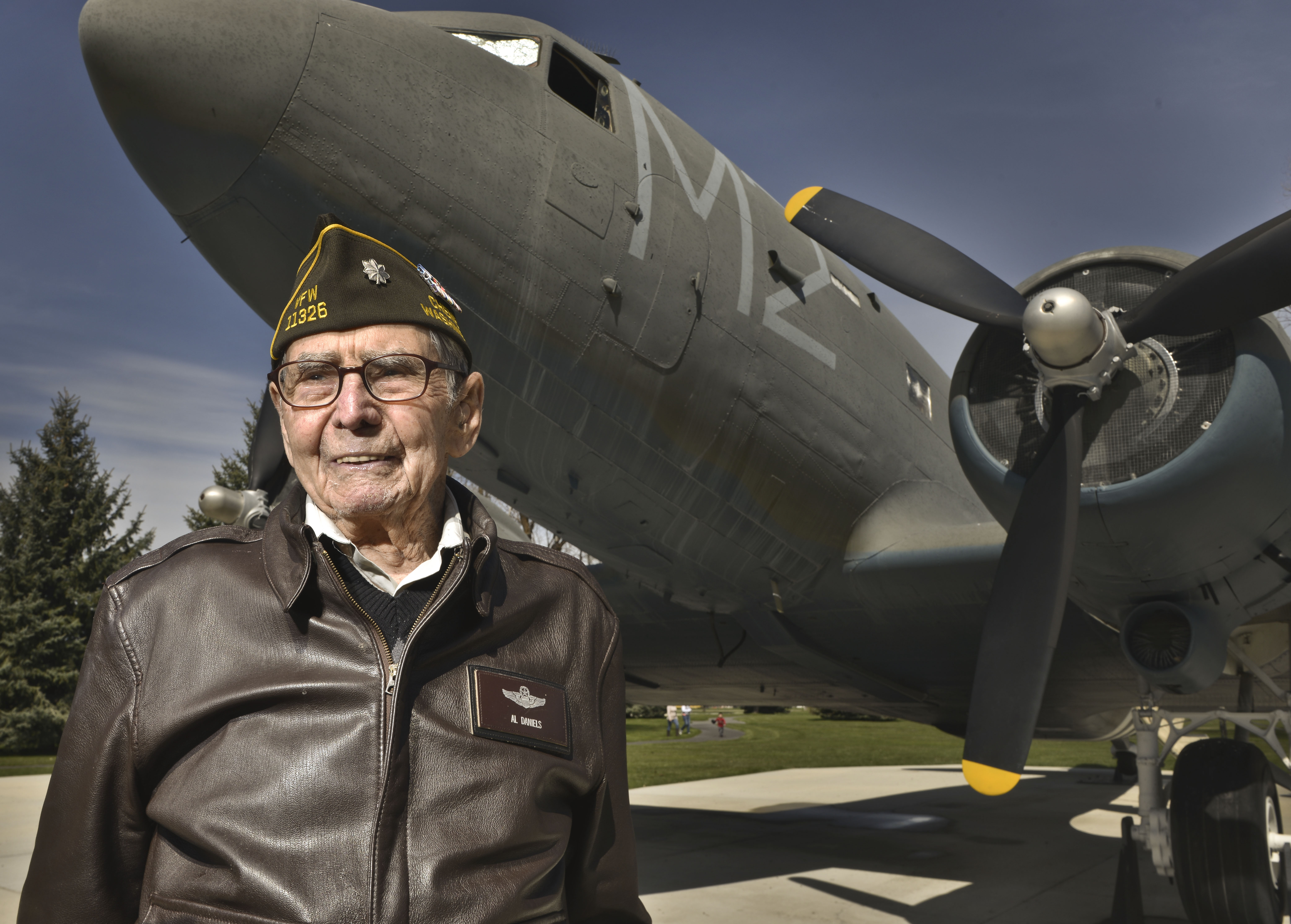 WWII veteran reunites with former aircraft Fairchild Air Force