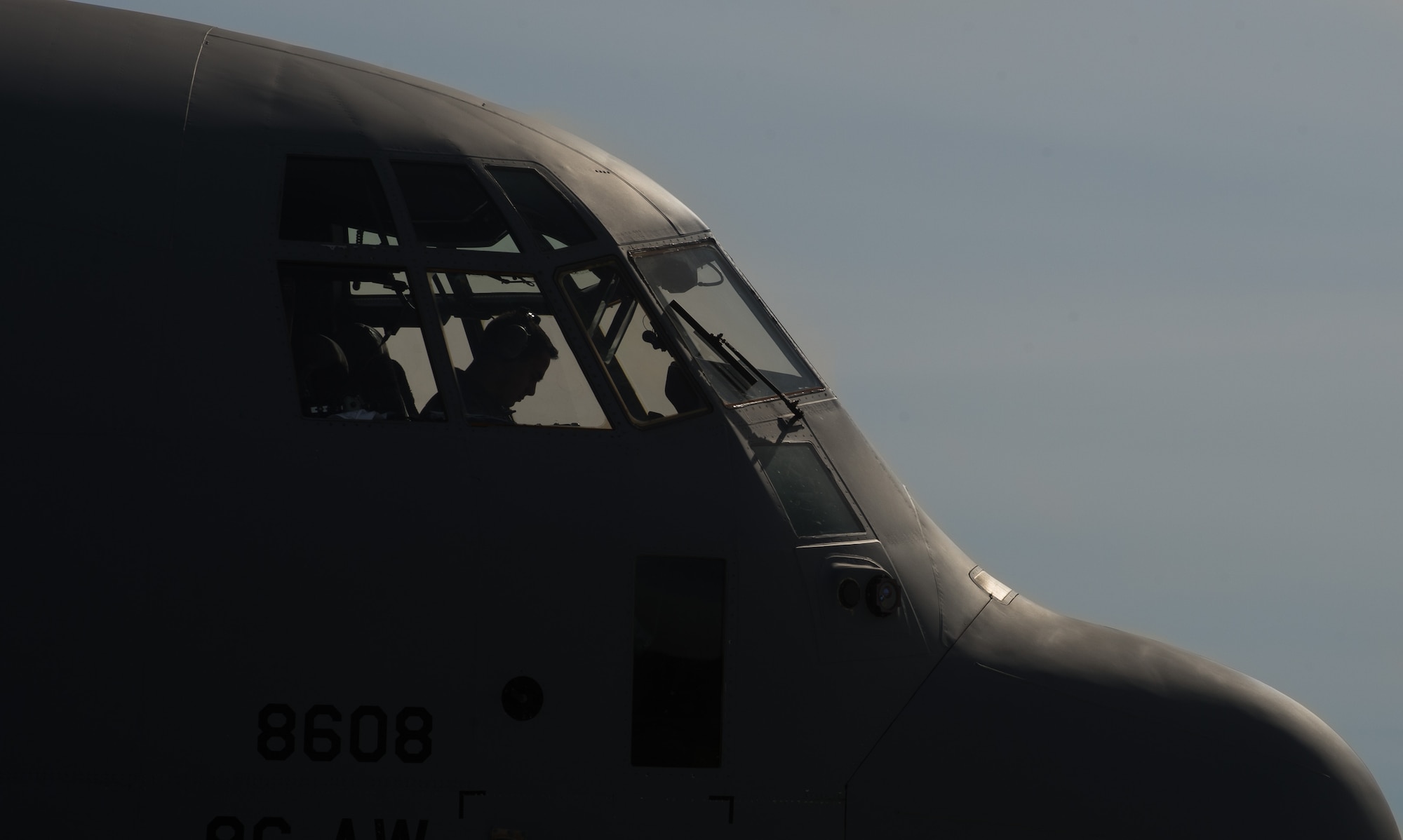 First Lt. Kenneth Hertzler, 37th Airlift Squadron pilot, prepares a C-130J Super Hercules for takeoff at Powidz Air Base, Poland, April 9, 2015. Pilots from the 37th Airlift Squadron trained alongside their Polish counterparts in nighttime low level, unimproved landing zone, dropping Polish air force paratroopers and more. (U.S. Air Force photo/Senior Airman Jonathan Stefanko)