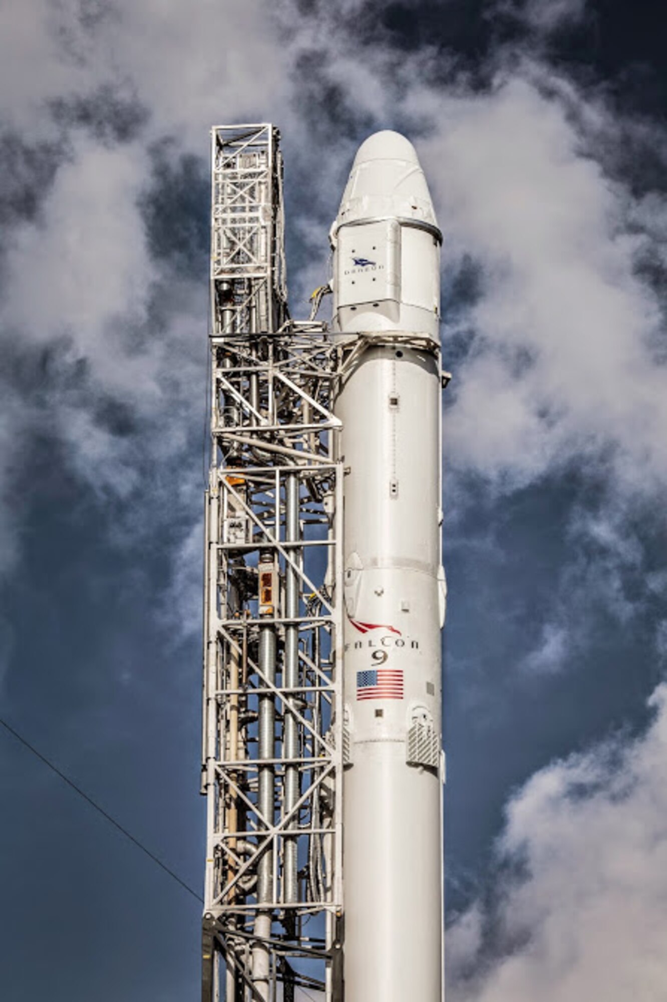 The 45th Space Wing supported Space Exploration Technologies' (SpaceX) successful launch of their Falcon 9 Dragon spacecraft headed to the International Space Station from Space Launch Complex 40 at Cape Canaveral Air Force Station, Fla., April 14 at 4:10 p.m. EDT. (Photo by SpaceX) 