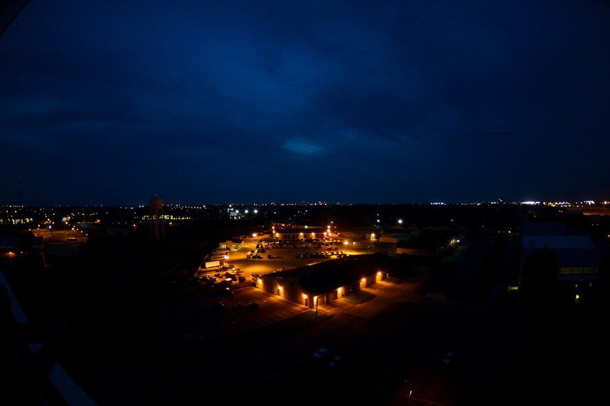 2nd Logistics Readiness Squadron vehicle operations works around the clock maintaining and operating government vehicles on Barksdale Air Force Base, La., April 8, 2015. Thousands of dedicated professionals work through the night to ensure equipment and personnel are prepared to operate in any situation. (U.S. Air Force photo/Senior Airman Joseph A. Pagán Jr.)