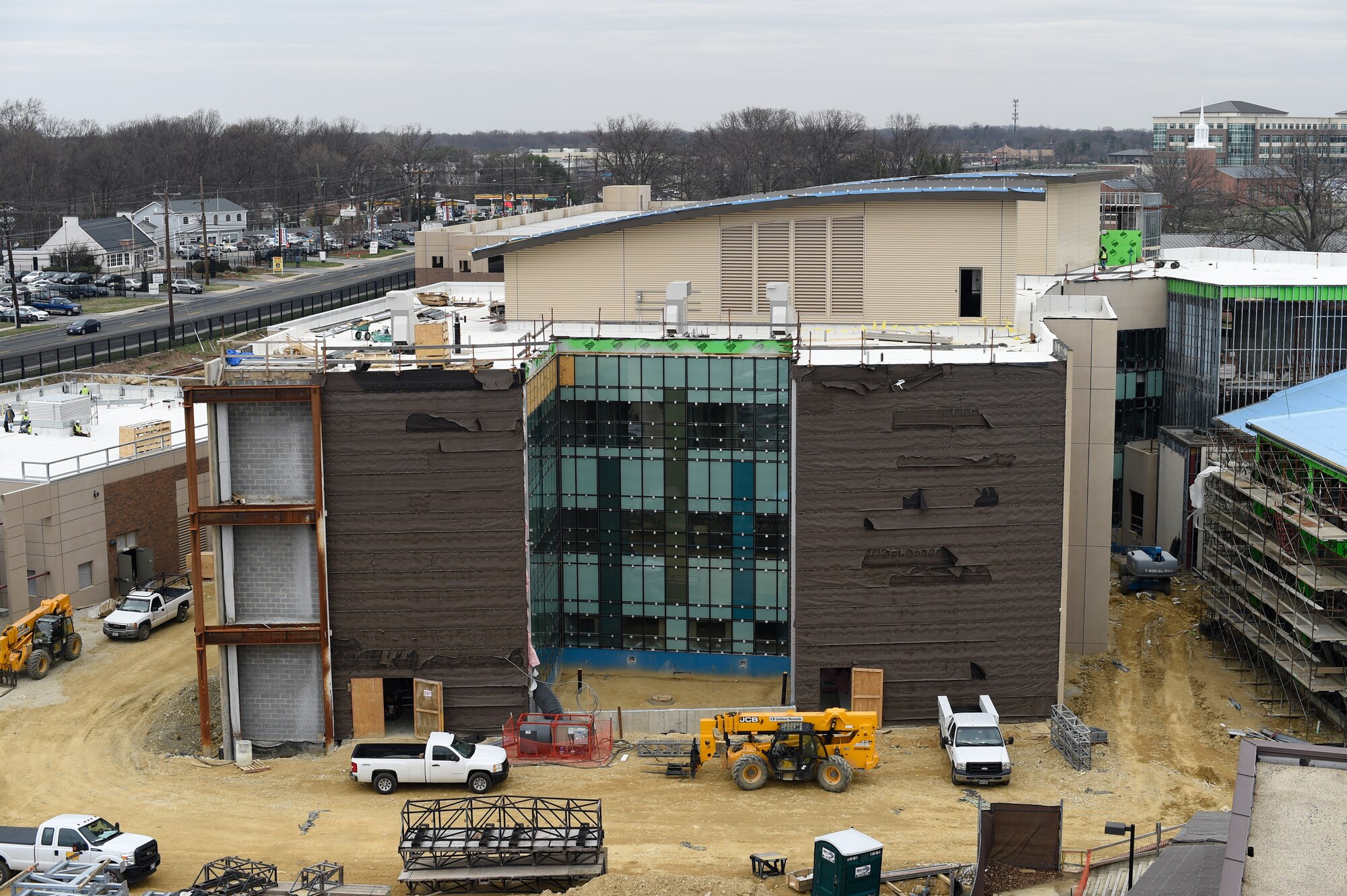 Malcolm Grow Medical Clinic and Surgery Center undergoes renovations at Joint Base Andrews, Md., Dec. 15, 2014.  The new 345,000-square foot facility will enhance the 79th Medical Wing's ability to provide medical services to service members and their families in the National Capital Region healthcare network. (U.S. Air Force photo/Airman 1st Class Ryan J. Sonnier)