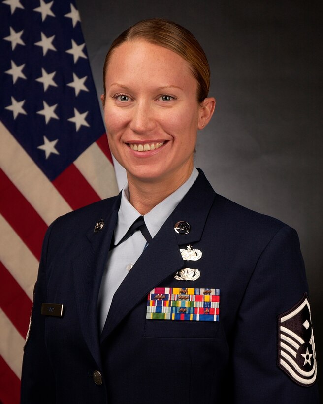 Master Sgt. Sally J. Ford, 129th Mission Support Group First Sergeant, has been selected the First Sergeant of the Year for the 2015 Air National Guard.