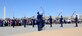 The United States Air Force Honor Guard performs during the Joint Service Drill Exhibition in Washington, D.C., April 11, 2015. The Old Guard, Army, Navy, Marines, Coast Guard and Naval Academy’s drill team also performed during the event. (U.S. Air Force photo/Airman 1st Class Ryan J. Sonnier)