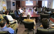 U.S. Army Corps of Engineer's Huntsville Center's Leadership Development Program Level II graduates discuss leadership projects during program April 14.

