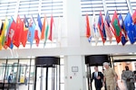 In this file photo, Defense Secretary Ash Carter speaks with Navy Adm. Samuel J. Locklear III at U.S. Pacific Command headquarters at Camp Smith, Hawaii April 12, 2015. Three days later, Locklear joined other Defense Department leaders on Capitol Hill for a hearing on maintaining the U.S. military’s technological edge. 