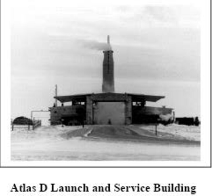 Atlas "D" missile site operated by the Air Force as part of the 564th Strategic Missile Squadron at F.E. Warren Air Force Base, Wyoming.