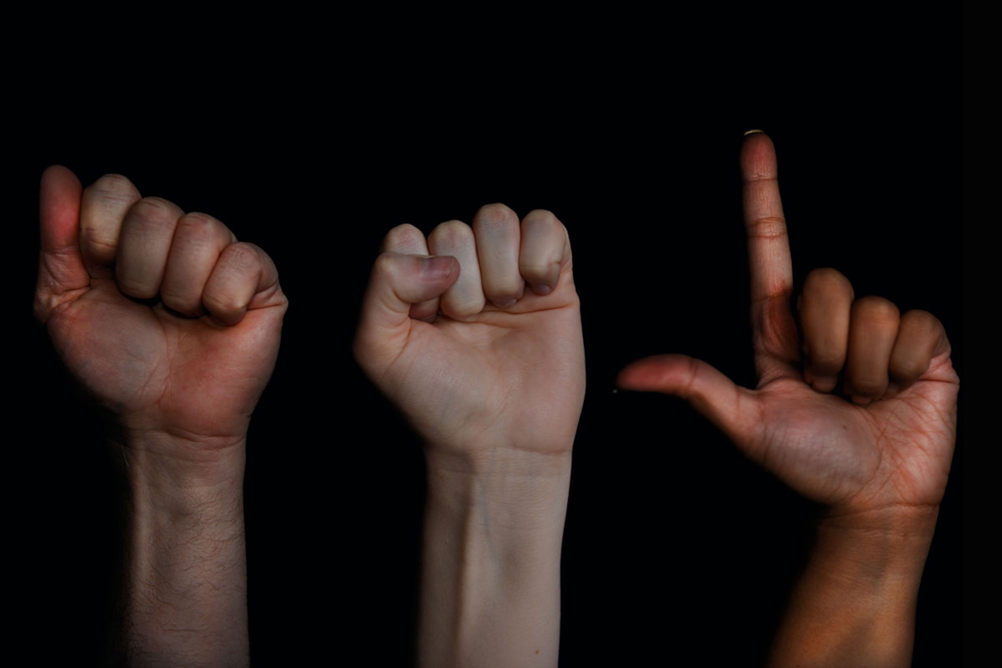 American Sign Language is the predominant sign language used by the deaf and interpreters in the United States. JBER offers ASL classes to military families as part of the Instructional Youth Program here. (U.S. Air Force Photo Illustration/Airman 1st Class Kyle Johnson)