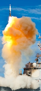 PACIFIC OCEAN (July 30, 2009) During exercise Stellar Avenger, the Aegis-class destroyer USS Hopper (DDG 70) launches a standard missile (SM) 3 Blk IA, successfully intercepting a sub-scale short range ballistic missile, launched from the Kauai Test Facility, Pacific Missile Range Facility (PMRF), Barking Sans, Kauai. This was the 19th successful intercept in 23 at-sea firings, for the Aegis BMD program, including the February 2008 destruction of a malfunctioning satellite above the earthÕs atmosphere.  (U.S. Navy photo/Released)