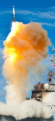 PACIFIC OCEAN (July 30, 2009) During exercise Stellar Avenger, the Aegis-class destroyer USS Hopper (DDG 70) launches a standard missile (SM) 3 Blk IA, successfully intercepting a sub-scale short range ballistic missile, launched from the Kauai Test Facility, Pacific Missile Range Facility (PMRF), Barking Sans, Kauai. This was the 19th successful intercept in 23 at-sea firings, for the Aegis BMD program, including the February 2008 destruction of a malfunctioning satellite above the earthÕs atmosphere.  (U.S. Navy photo/Released)
