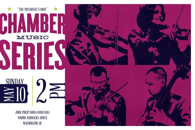 Sunday, May 10 at 2 p.m. (EDT) - Coordinated by violinist Staff Sgt. Sheng Tsung-Wang, the program will feature various string ensembles, including string quartet, solo violin, and duets for violin and double bass and violin and piano. The concert, which will be held at John Philip Sousa Band Hall at the Marine Barracks Annex in southeast Washington, D.C., is free and no tickets are required. Live streaming at www.marineband.marines.mil.