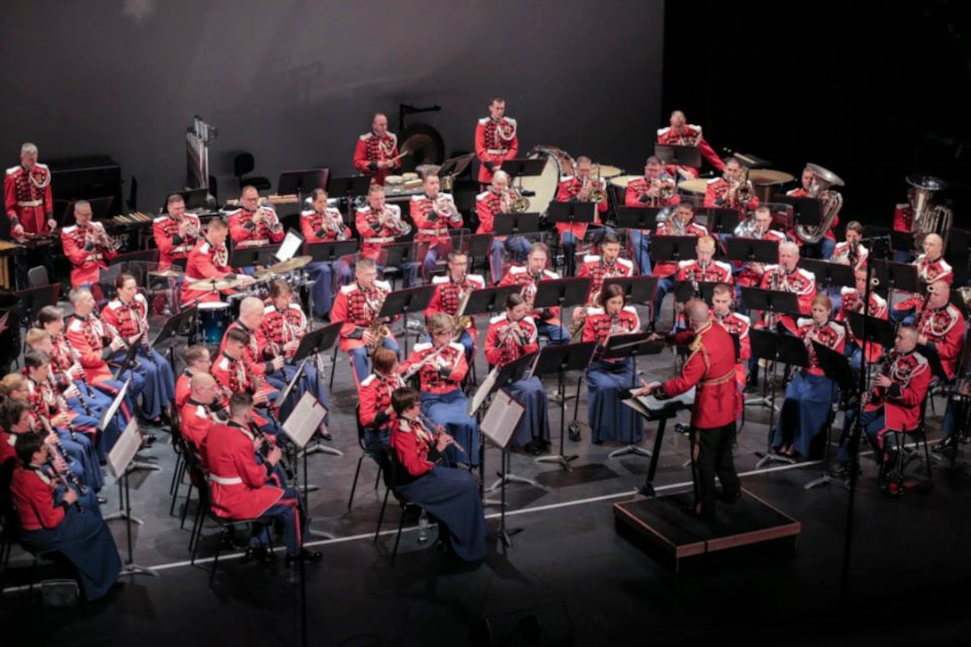 The Marine Band performed song and dance music spanning well over a century during the concert aptly titled Song and Dance on Thursday, April 2. (U.S. Marine Corps Photo by Staff Sgt. Brian Rust/released)