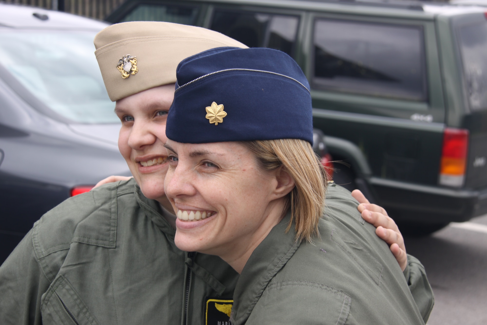 Madison Kikel of Latrobe, Pa., visited the 911th Airlift Wing April 17, 2015. During her visit, she was honored as a "Pilot for a Day" and made an honorary Second Lieutenant and honorary Navy Lieutenant. Kikel was diagnosed with cancer in April of 2014; Kikel and her parents are part of the significant local support for the 911th AW. (U.S. Air Force photo by Master Sgt. Mark Winklosky)