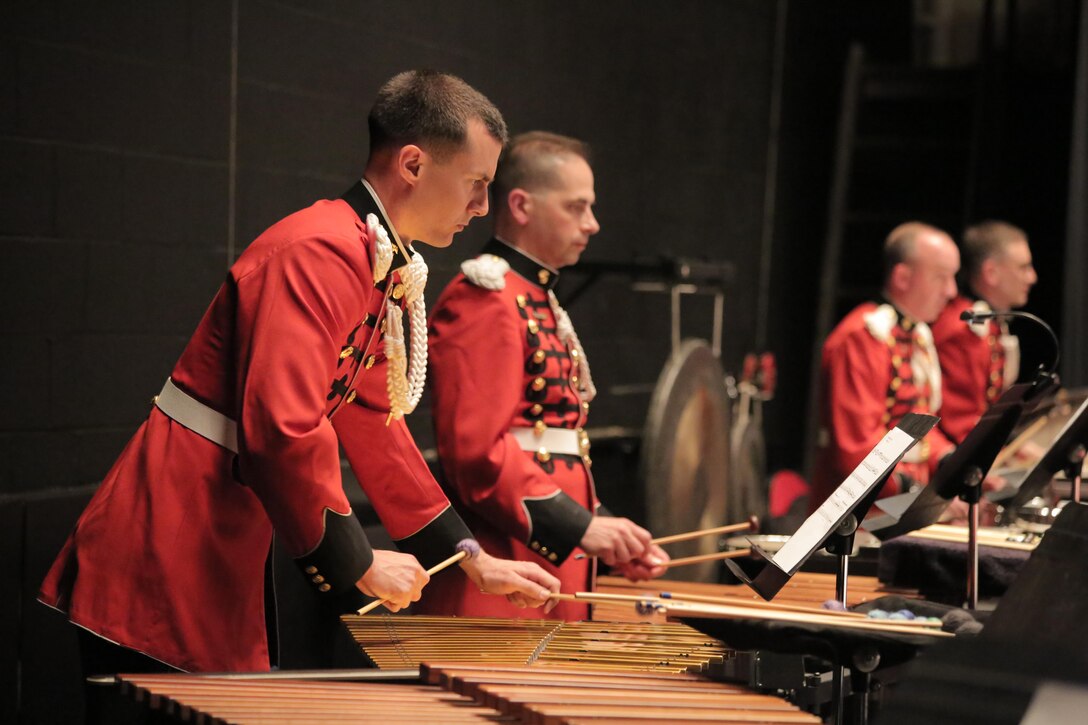 On Sunday, April 19, 2015, the Marine Band performed at Mount Pleasant High School in Wilmington, Del. The program highlighted the 75th anniversary of the acclaimed animated 1940 Disney film, Fantasia, with Paul Dukas’ symphonic poem, The Sorcerer’s Apprentice. In addition, the program featured the award-winning work of movie music master John Williams.