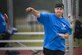 Senior Airman Chris Fugitt, a retired 96th Aircraft Maintenance Squadron Airman and an Air Force wounded warrior athlete, lets the discus fly at the track during the second day of an introductory adaptive sports and rehabilitation camp at Eglin Air Force Base, Fla., April 14, 2015. Two years after complications from a massive stroke forced Fugitt to retire from the Air Force, his warrior spirit enabled him to power past a number of debilitating setbacks and attend his first camp. (U.S. Air Force photo/Samuel King Jr.)
