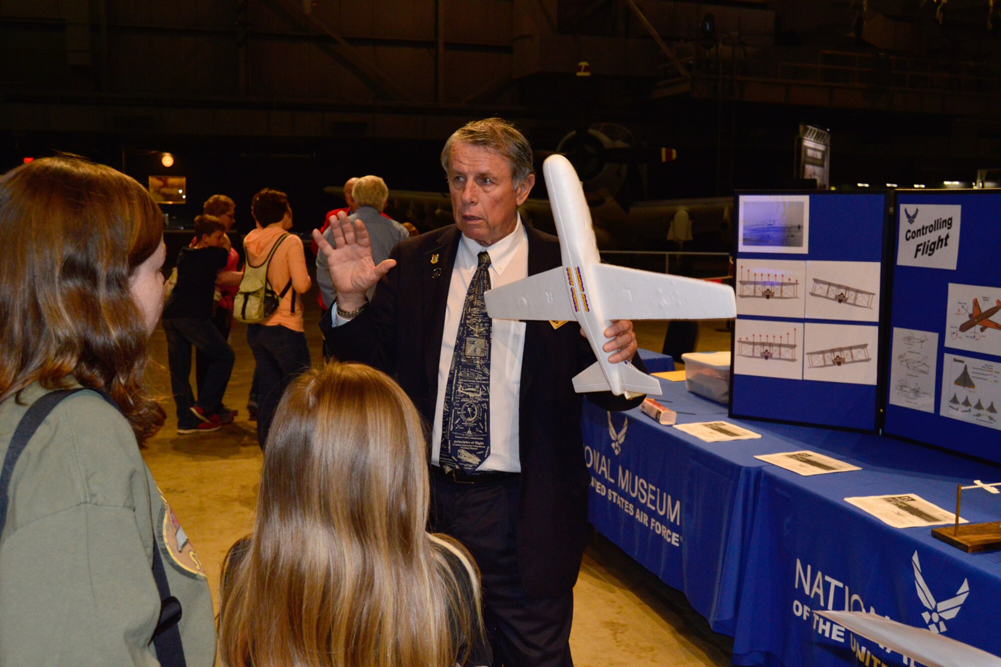 DAYTON, Ohio -- Students participate in aerospace demonstration stations during Home School Day on April 20, 2015, at the National Museum of the U.S. Air Force. (U.S. Air Force photo)