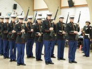 At the competition, Dallastown Area High School’s armed regulation drill team was commanded by Cadet Sergeant Major Genesis Nuñez.