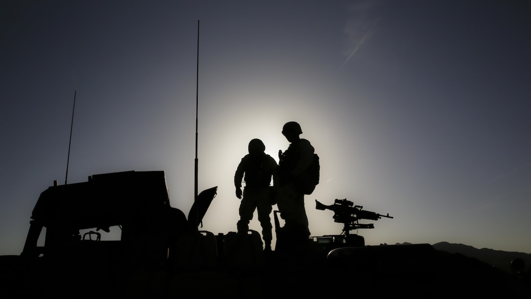 Light armored vehicle crewmembers with 3rd Light Armored Reconnaissance Battalion prepare their Anti-Tank LAV for the next exercise during Exercise Desert Scimitar aboard the Combat Center, April 14, 2015. 
