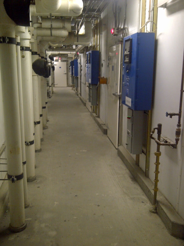 The CRREL Cold Rooms Complex consists of 26 cold rooms for studies in controlled environmental conditions ranging from −40°C (−40°F) to over 43°C (110°F).