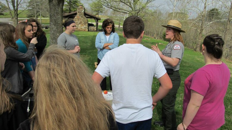 More than 490 8th Graders from Twin Rivers, Sacred Heart and Poplar Bluff School District participated in seven sessions surrounding the Earth Day Celebration at Wappapello Lake.

