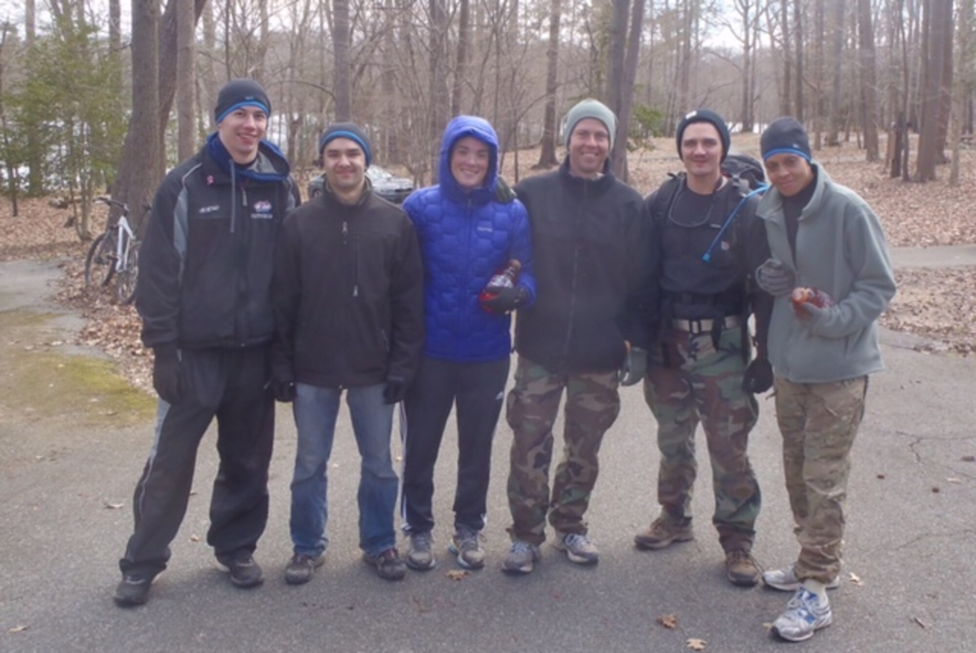 U.S. Air Force Airmen from the 633rd Medical Group participated in the Medical Wilderness Adventure Race, in Newport News, Va., March 28. The MedWAR is an adventure race that tests physical skills as well as medical knowledge of all medical students, residents, and health care professionals. (Courtesy photo)