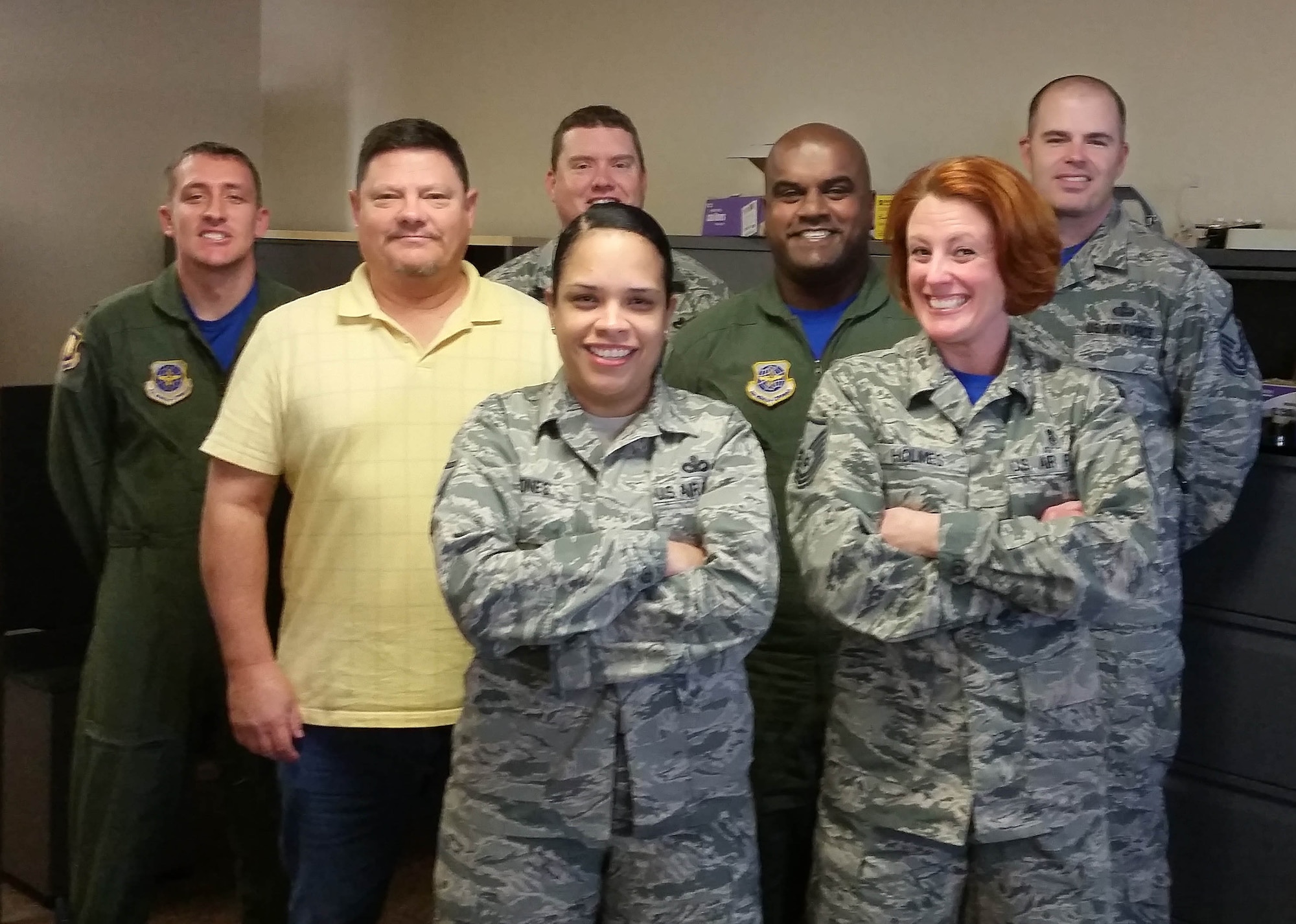 The 22nd Air Refueling Wing’s Inspector General Office recently won two AMC-level awards for fostering a proactive program and exemplifying integrity, justice, compassion, loyalty, courage and spirit. Not pictured is Lt. Col. David Mazzara. (Courtesy photo)
