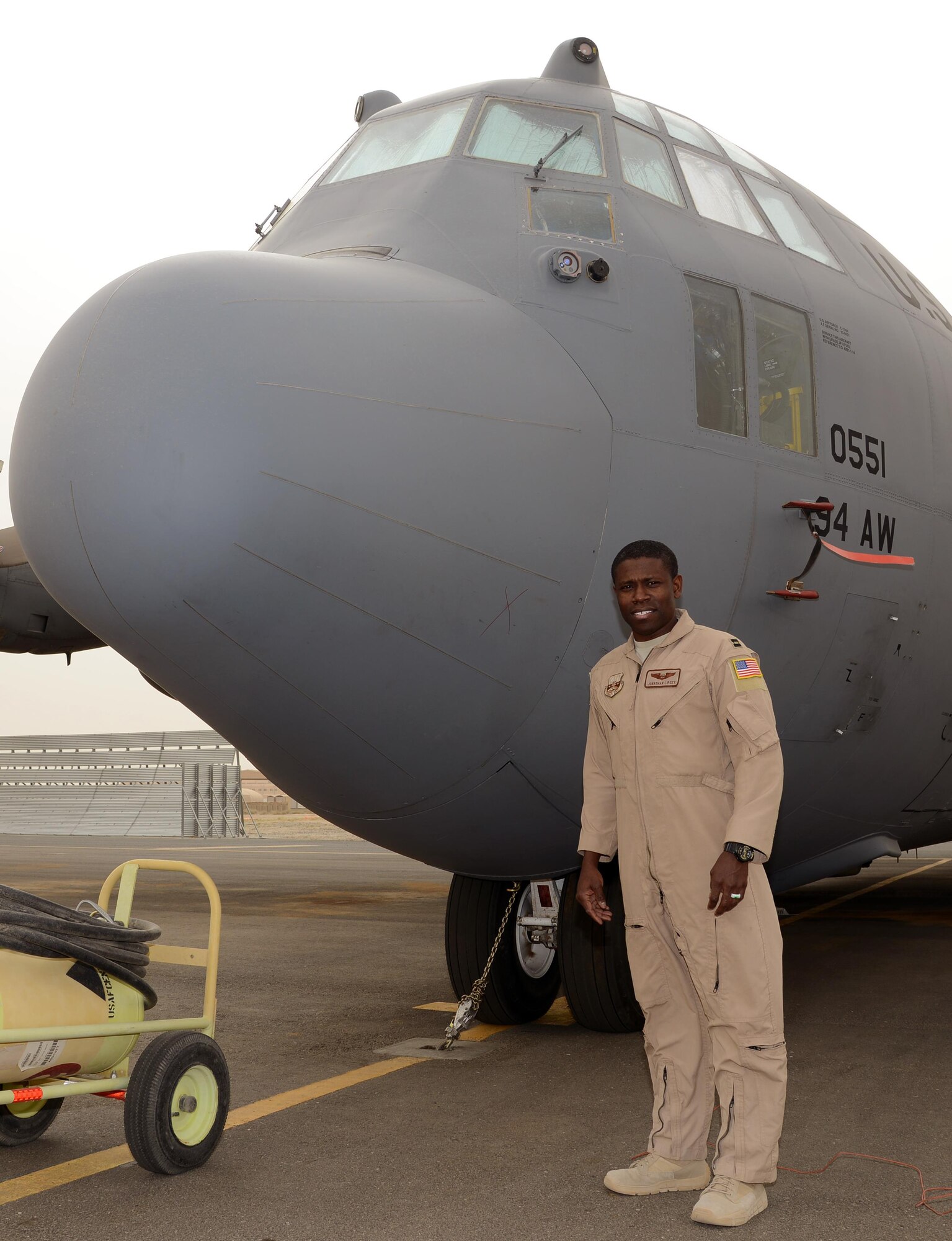 This week's Rock Solid Warrior is Capt. Jonathan Lipsey, deputy chief of tactics with the 386th Expeditionary Operations Support Squadron. The Lawrencevill, Georgia, native is deployed from the 94th Airlift Wing at Dobbins Air Reserve Base, Georgia. (U.S. Air Force Photo by Tech. Sgt. Jared Marquis)