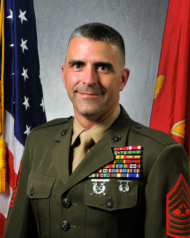 Sergeant Major Marc R. Chabot, Marine Corps Security Force Battalion Kings Bay sergeant major