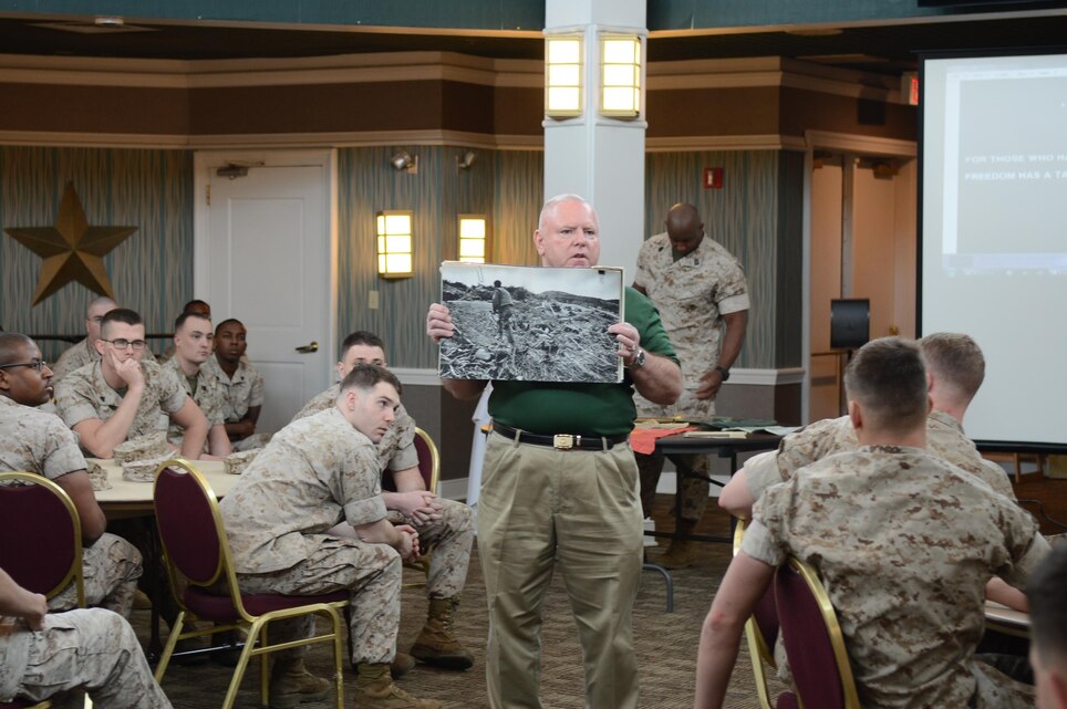 Vietnam Veteran conducts PME for Quantico NCOs, tells lessons learned