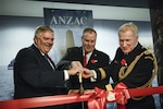 WASHINGTON (Apr. 22, 2015) - Deputy Defense Secretary Bob Work hosts a ribbon-cutting ceremony with senior officials from Australia and New Zealand in the Pentagon's Australia, New Zealand and United States Corridor. The event also acknowledges ANZAC Day, which commemorates the military accomplishments of the Australian and New Zealand forces, and World War I's Battle of Gallipoli.  