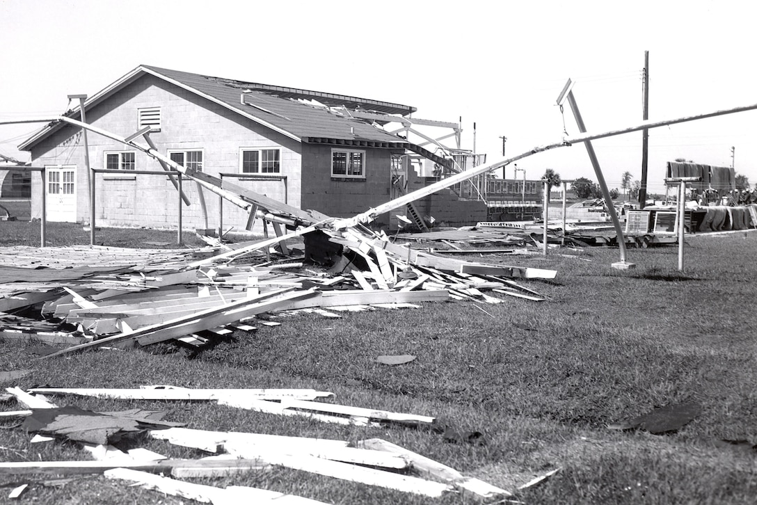 Hurricane Gracie damage