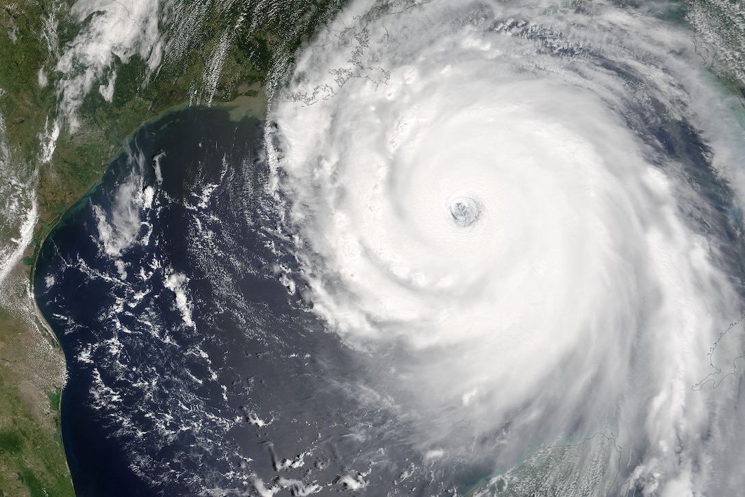 <p>''Katrina is comparable in intensity to Hurricane Camille of 1969, only larger,''warned the National Hurricane Center on Sunday, August 28, 2005. By this time, Hurricane Katrina was set to become one of the most powerful storms to strike the United States, with winds of 257 kilometers per hour (160 miles per hour) and stronger gusts. The air pressure, another indicator of hurricane strength, at the center of this Category 5 storm measured 902 millibars, the fourth lowest air pressure on record for an Atlantic storm. The lower the air pressure, the more powerful the storm. </p>  <p>Two hours after the National Hurricane Center issued their warning, the Moderate Resolution Spectroradiometer (MODIS) captured this image from NASA's Terra satellite at 1:00 p.m. Eastern Daylight Savings Time.  The massive storm covers much of the Gulf of Mexico, spanning from the U.S. coast to the Yucatan Peninsula.</p>  <p>The large image provided above has a resolution of 500 meters per pixel. The image is available in  rapidfire.sci.gsfc.nasa.gov/gallery/?2005240-0828/Katrina.A2005240.1700 additional resolutions  from the MODIS Rapid Response Team.</p><p>NASA image courtesy the  rapidfire.sci.gsfc.nasa.gov/ MODIS Rapid Response Team  at Goddard Space Flight Center</p>

NASA Identifier: ge_15395