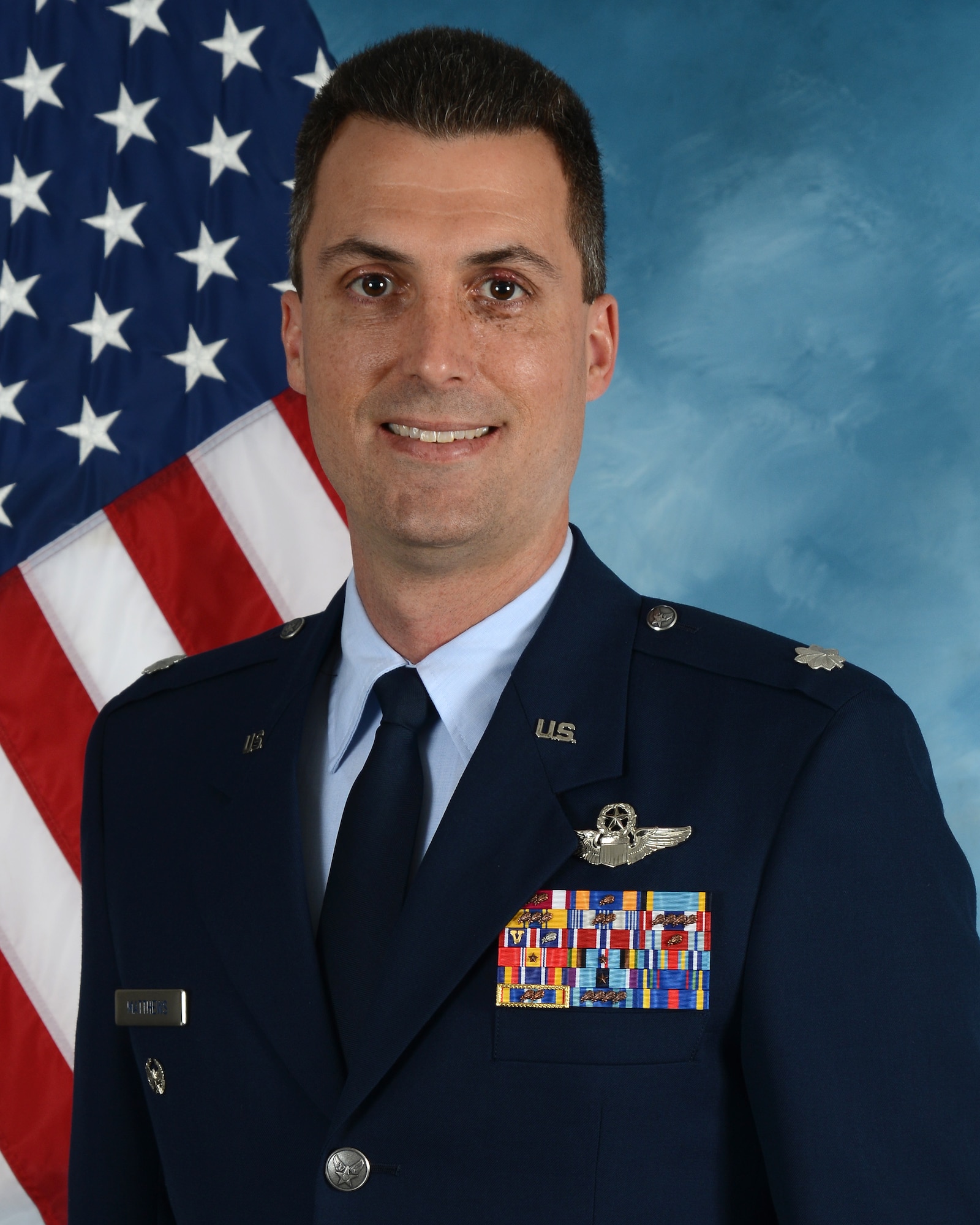 Lt. Col. Stephen Matthews, 22nd Operations Group deputy commander, was recently selected for the Lance P. Sijan U.S. Air Force Leadership Award for his excellence as the 349th Air Refueling Squadron commander. (U.S. Air Force photo by Senior Airman Colby Hardin)