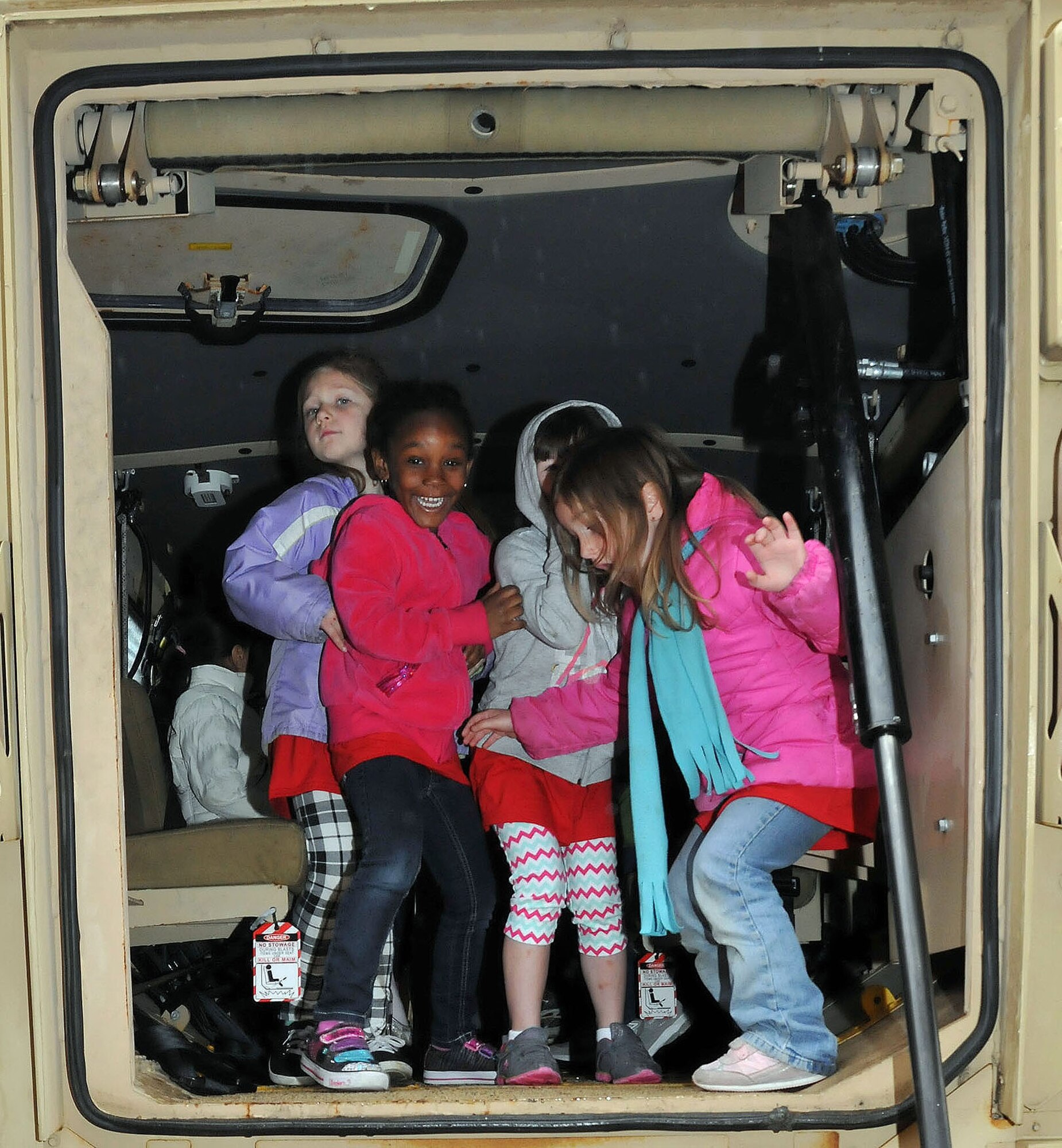 "The New Jersey Discovery School toured the U.S. Air Force Expeditionary Center and visited with Airmen on Joint Base McGuire-Dix-Lakehurst, NJ on 17 April 2015."