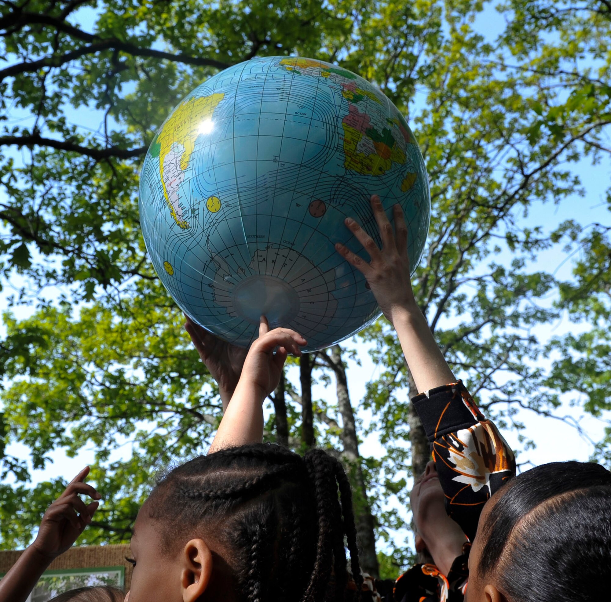 Arnold Drive Elementary School students observe Earth Day April 22, 2015, at Little Rock Air Force Base, Ark. Students learned about different environmental concerns as well threatened and endangered animals. 