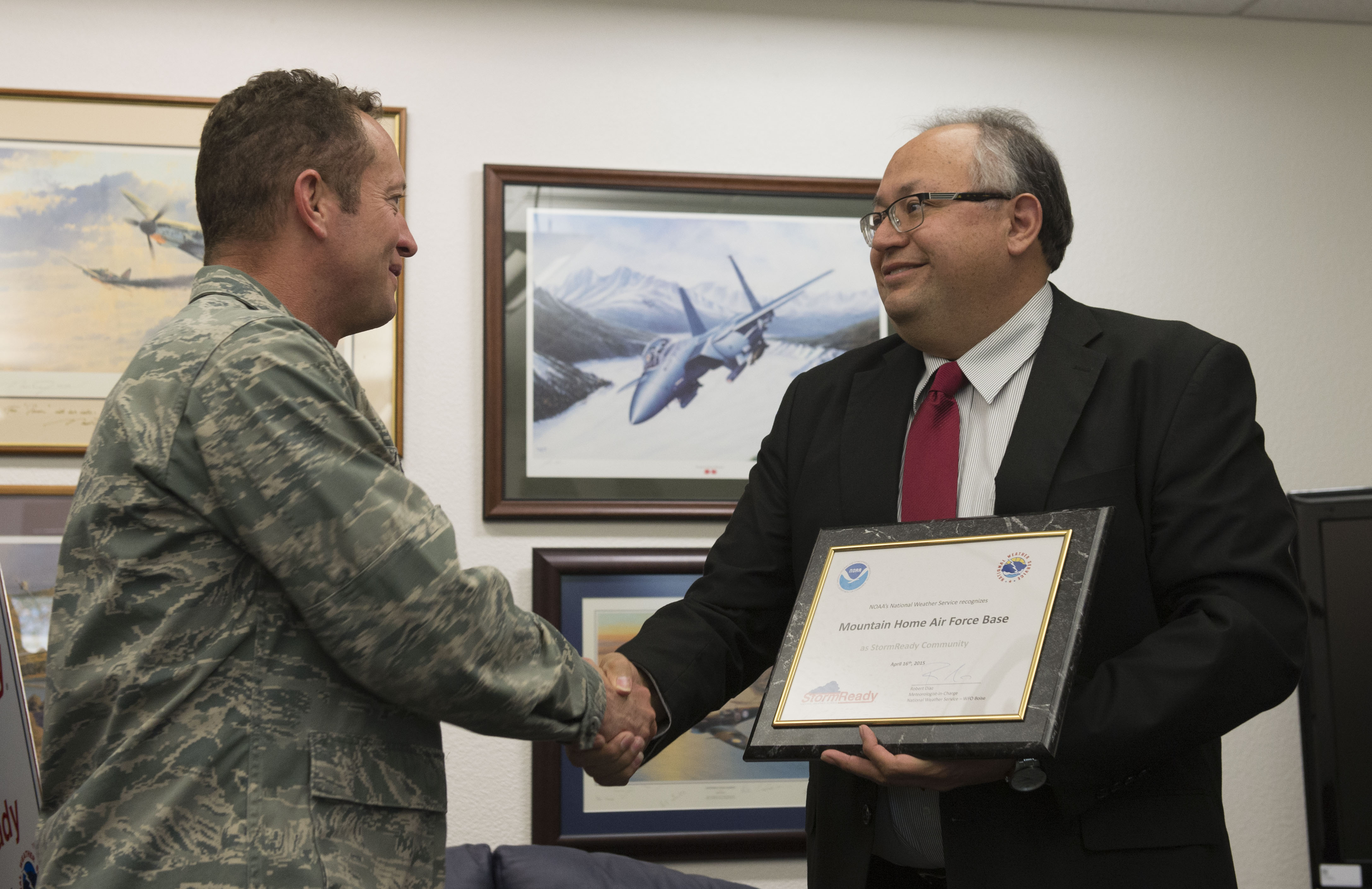 Mountain home air force base joins stormready community mountain home