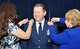 Maj. Gen. Richard Scobee, 10th Air Force commander, receives his second star today at a ceremony held on Naval Air Station Fort Worth Joint Reserve Base, Texas. To his left is his wife, Janis, and on his right is his mother who pinned on his newest stars before an audience of his family, friends and peers. (U.S. Air Force photo by Master Sgt. Julie Briden-Garcia) 