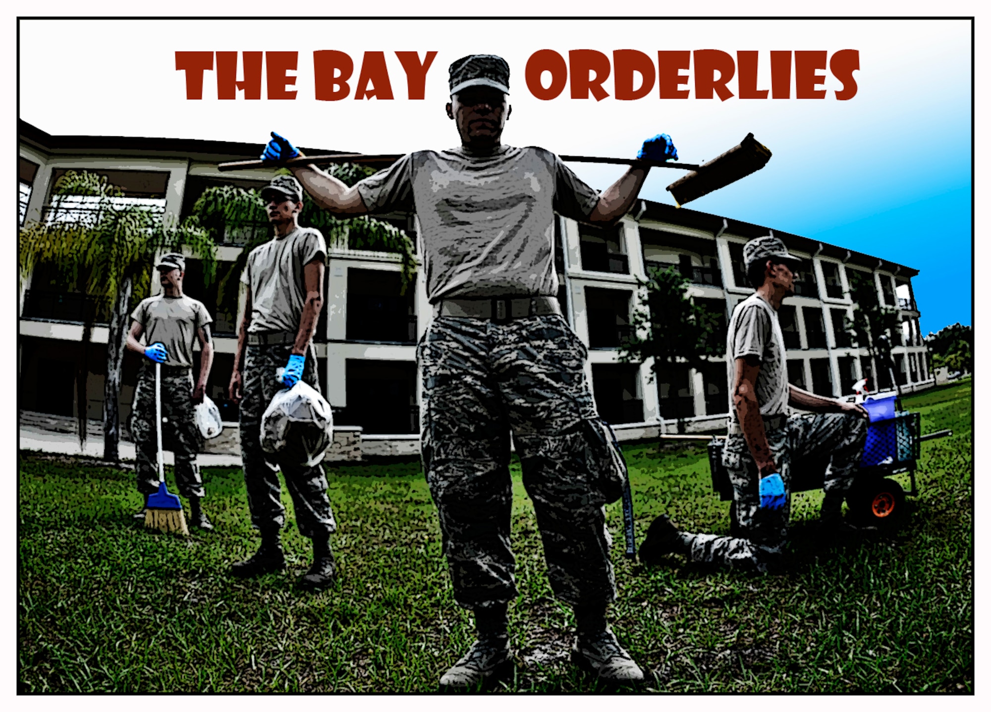 Every week four junior-enlisted Airmen living in the base dormitories are selected to participate in bay orderly. It is crucial that the bay orderlies utilize the core values and always do their best work because it reflects on the 6th Air Mobility Wing, its personnel, and all the other units on the installation. (U.S. Air Force illustration by Senior Airman Vernon L. Fowler Jr./Released)