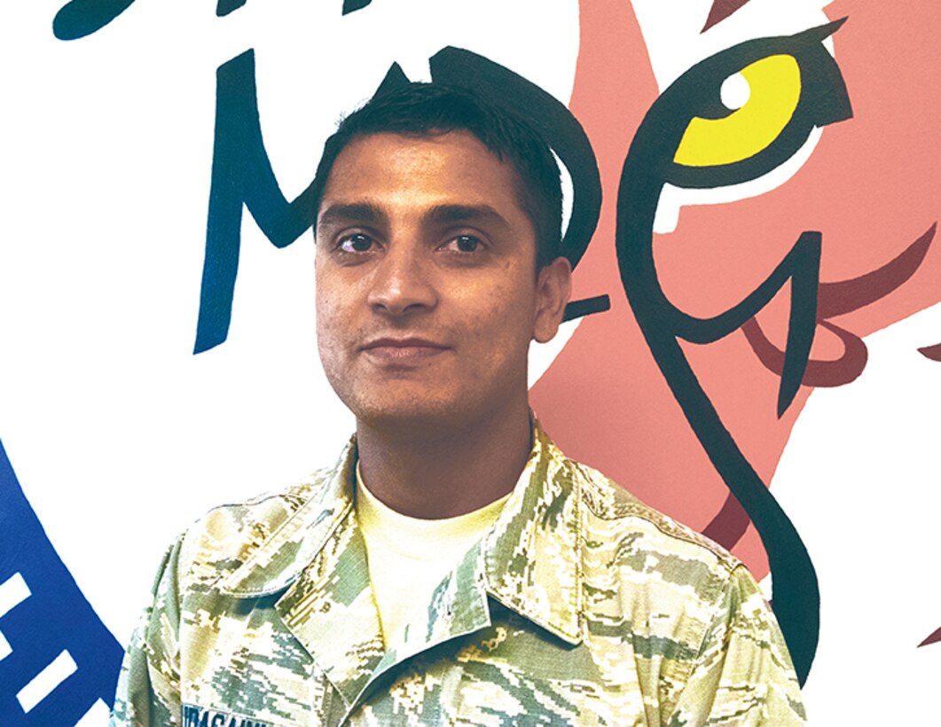 Senior Airman Gopal Pudasaini, an aerospace medical technician with Kirtland’s 377th Medical Group