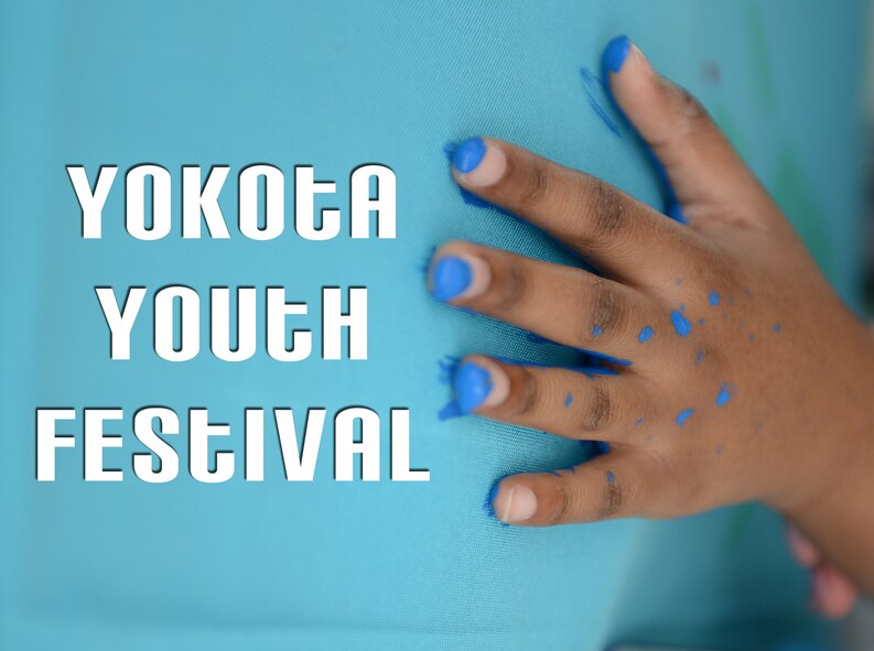 A child places their handprint on a piece of fabric April 19, 2015, at Yokota Air Base, Japan. Children and their parents made their "mark" as a pledge to love one another. (U.S. Air Force graphic illustration by Senior Airman Desiree Economides/Released)