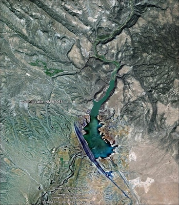 Aerial view of Cochiti Lake, N.M.