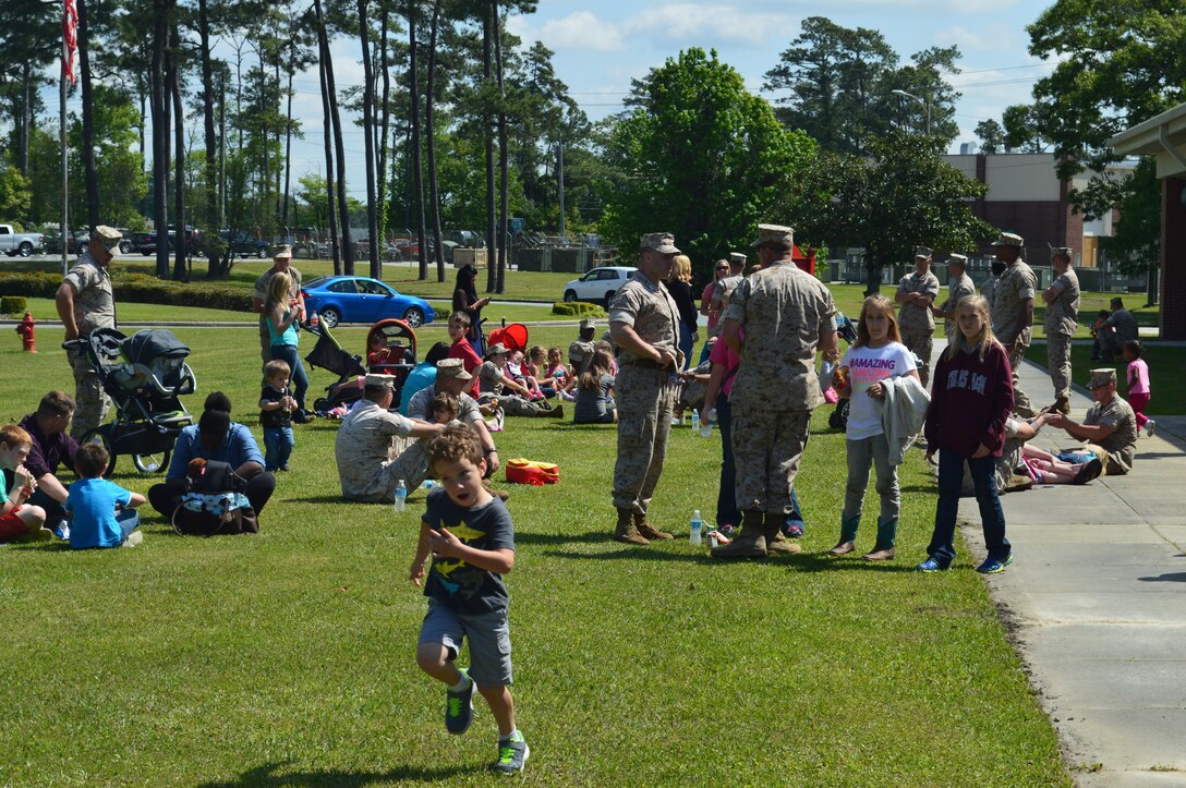 On 23 April 2015 the Marines of 8th Communication Battalion conducted a family friendly "Bring your child to work day" event. The families enjoyed seeing some of the tools and equipment utilized by their Marines as well as getting a little hands on with some heavy equipment and some weapons systems. All in all it was a great time for the families and their Marines.