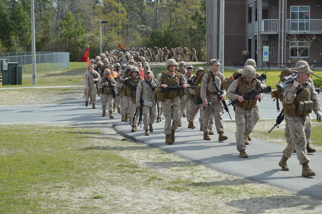 On 10 April 2015 8th Communication Battalion conducted a 9 mile conditioning hike to continue in a series of hikes to better prepare the Marines and Sailors of the BN for upcoming deployments.