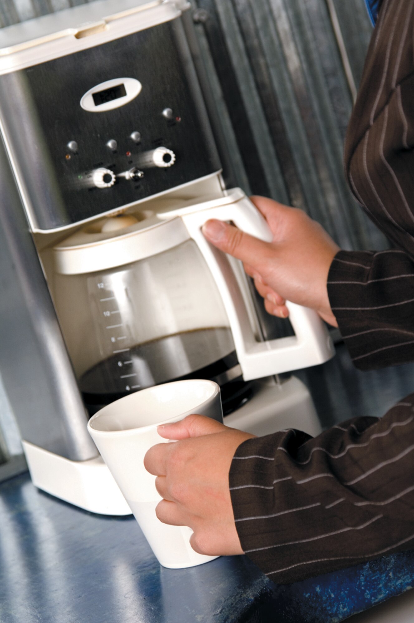 High-wattage, portable electrical appliances, such as coffee pots, coffee makers, electric heaters, and microwaves, should not be plugged into surge protectors, used with extension cords or plugged directly into outlets. (Photo courtesy of Metro Creative Graphics)