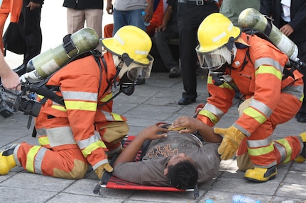 Thai firefighters