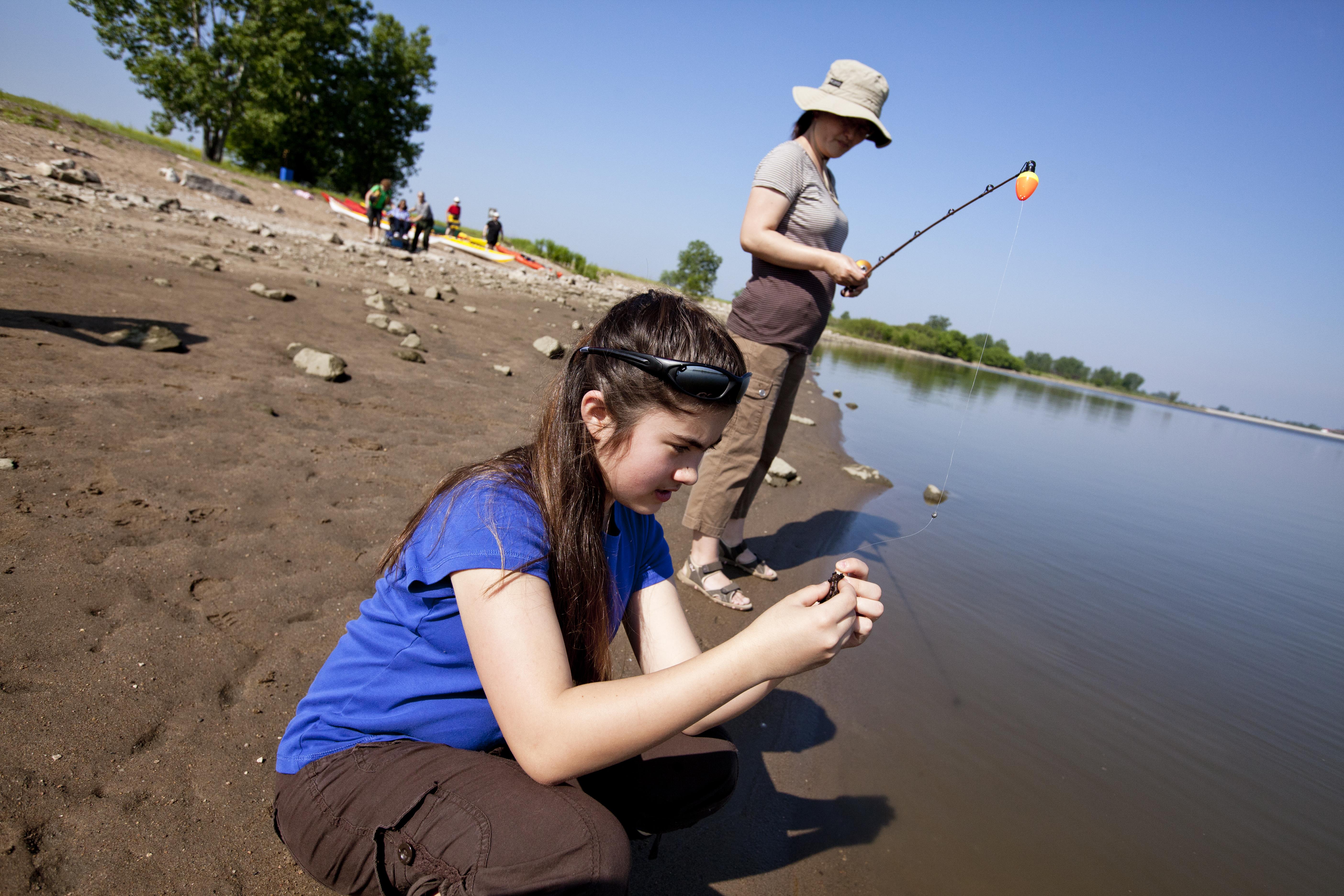 Fishing on the Mississippi River